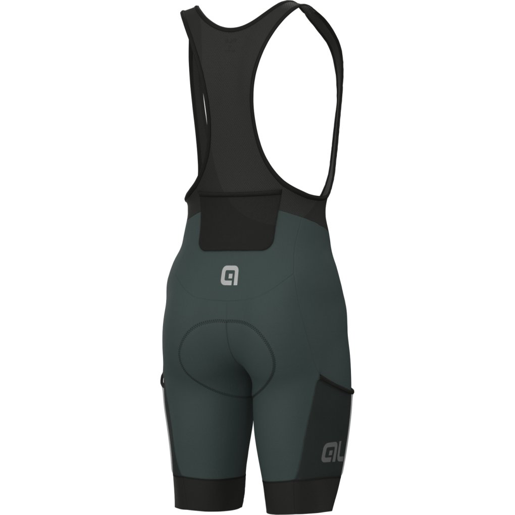 Alé OFF ROAD - GRAVEL Stones Cargo Bibshorts Men - green wood
