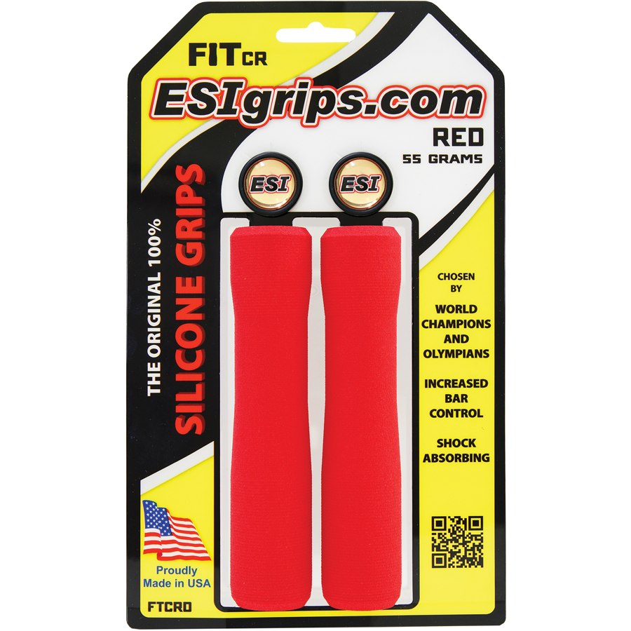 ESI Grips Fit CR Handlebar Grips - Red