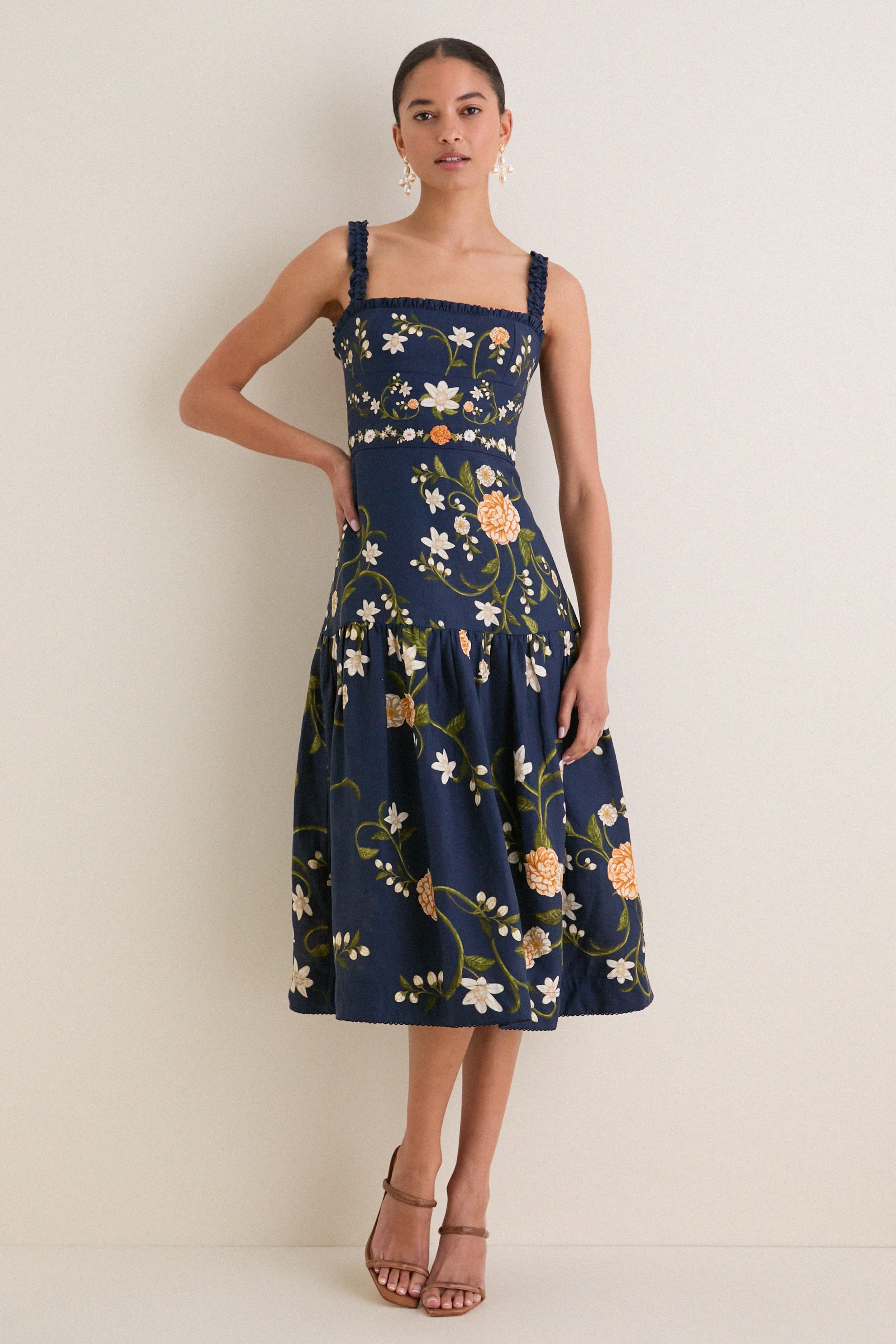 Valle Nispero Midi Dress