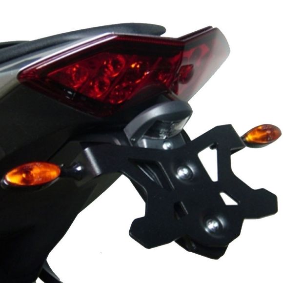 Top Block License Plate Holder KAWASAKI Z1000 2010/2012 - BlackRef: tb0222 / spek27
