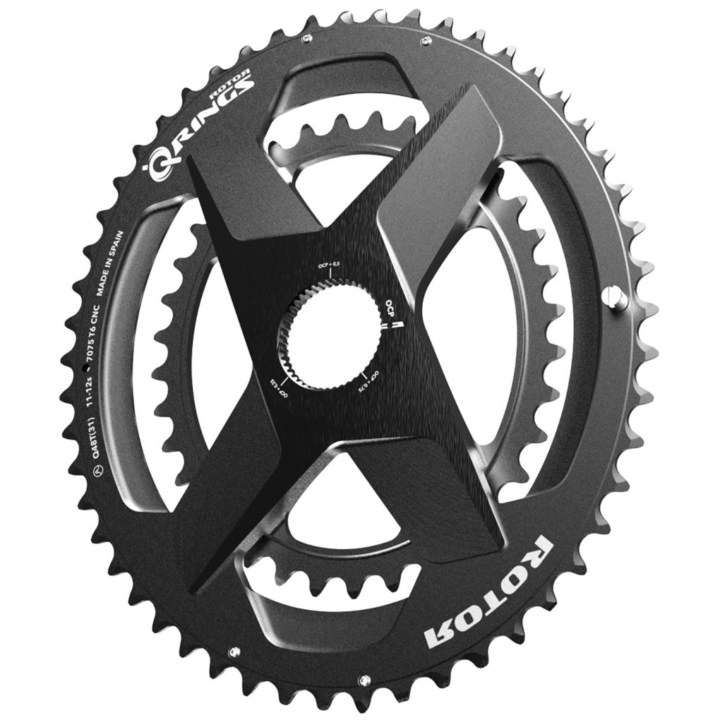 Rotor Chainring Set - Qrings | Direct Mount | Universal Tooth | 2x 11/12s | oval