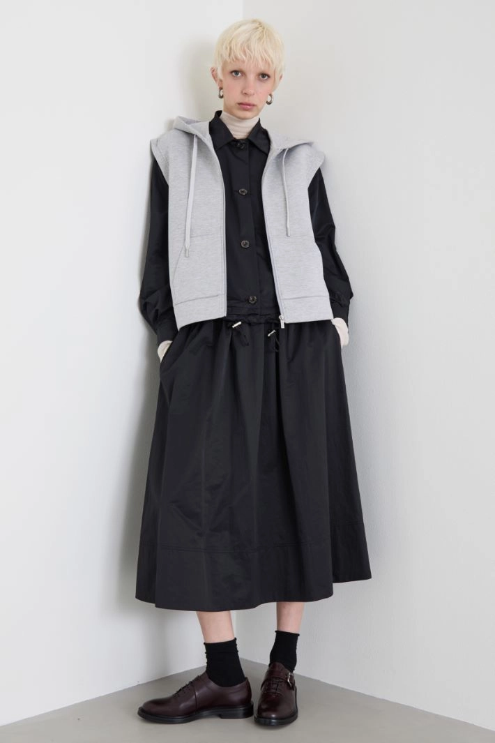 Compact jersey gilet - GREY