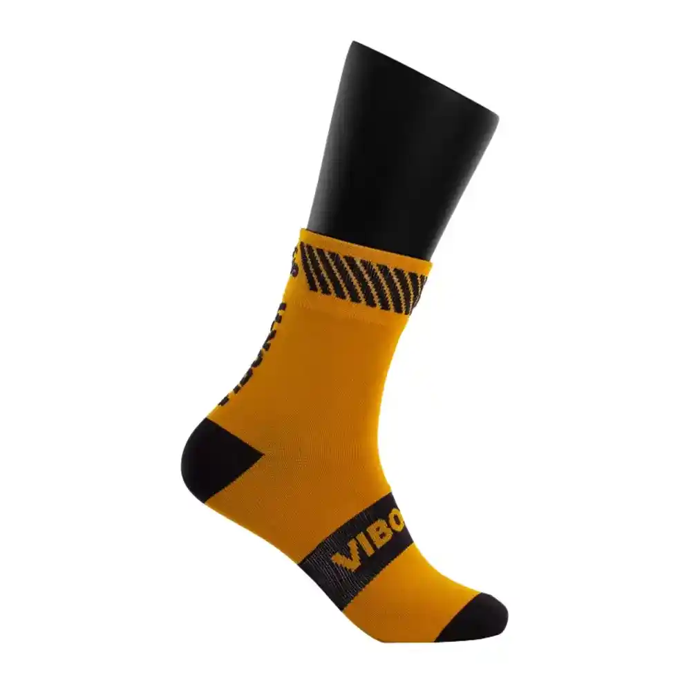 SOCKS VIBOR-A KAIT HALF-CUT GOLD/BLACK