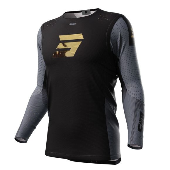 Shot AEROLITE cross Jersey - HONOR 2024 - Black / YellowRef: So2503-C186