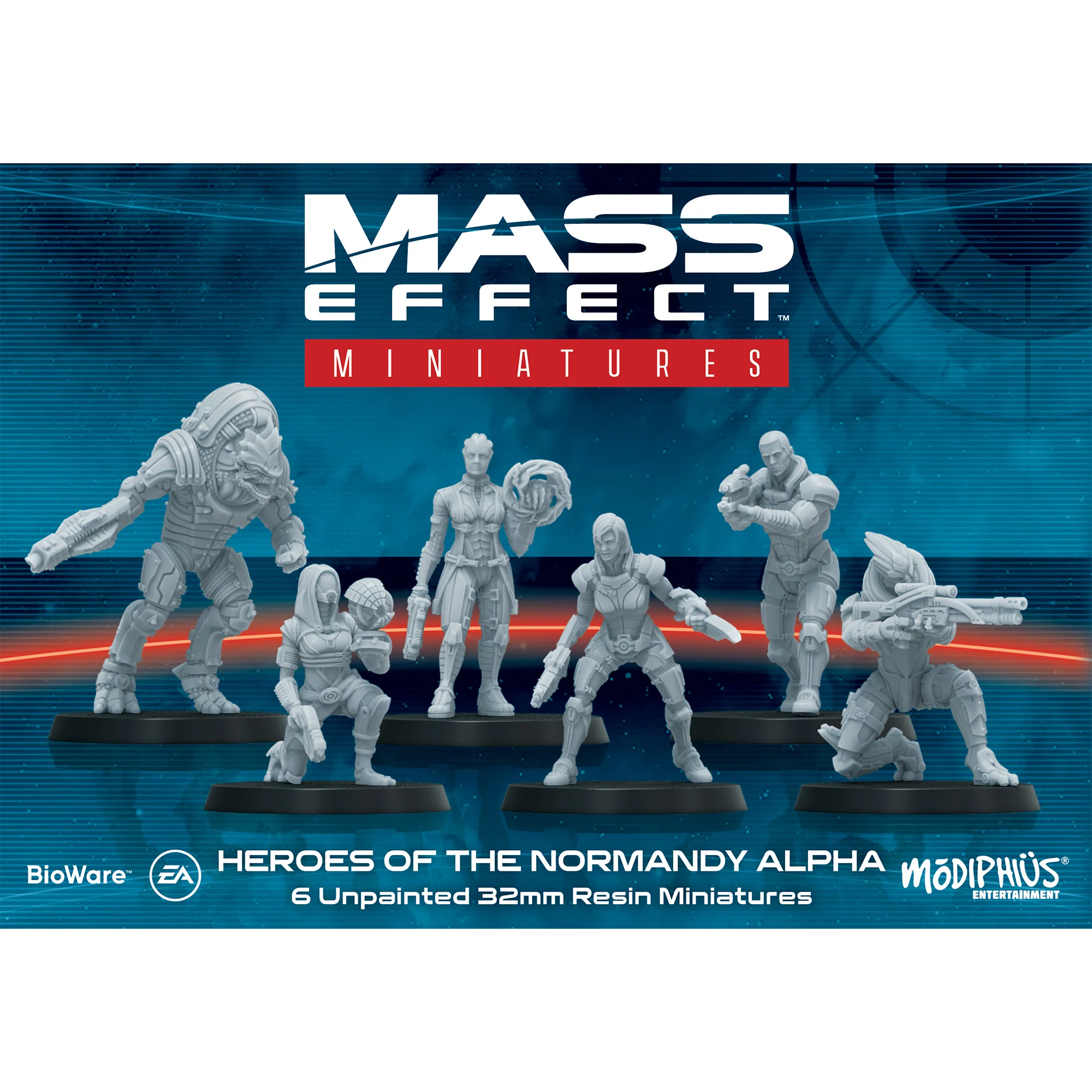 Mass Effect - Heroes of the Normandy Alpha - Resin Collectors Miniatures Set
