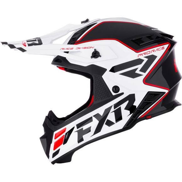 Casque cross FXR HELIUM 2026 - Rouge / BlancRef : FXR1757