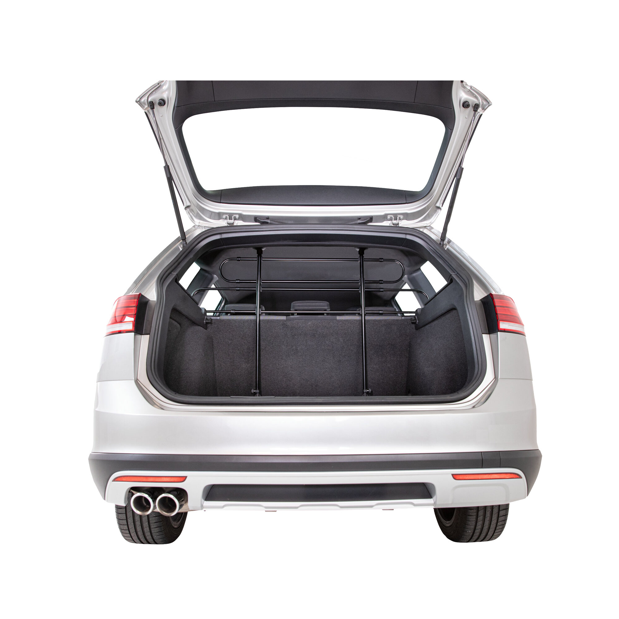 Trixie Curved Car Barrier - Black - 85-140 x 75-110 cm