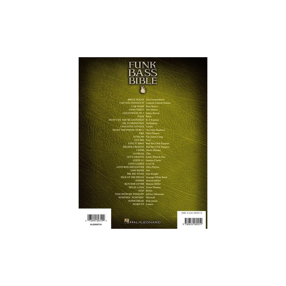 Hal Leonard Funk Bass Bible – Thomann Ireland
