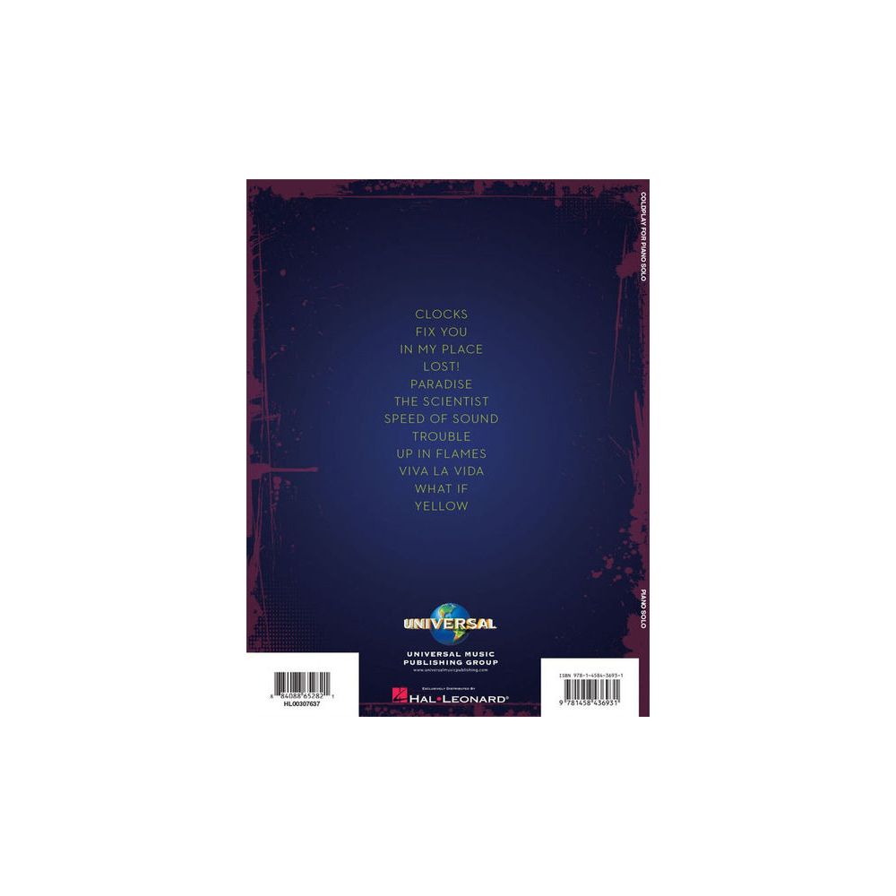 Hal Leonard Coldplay For Piano Solo – Thomann Ireland