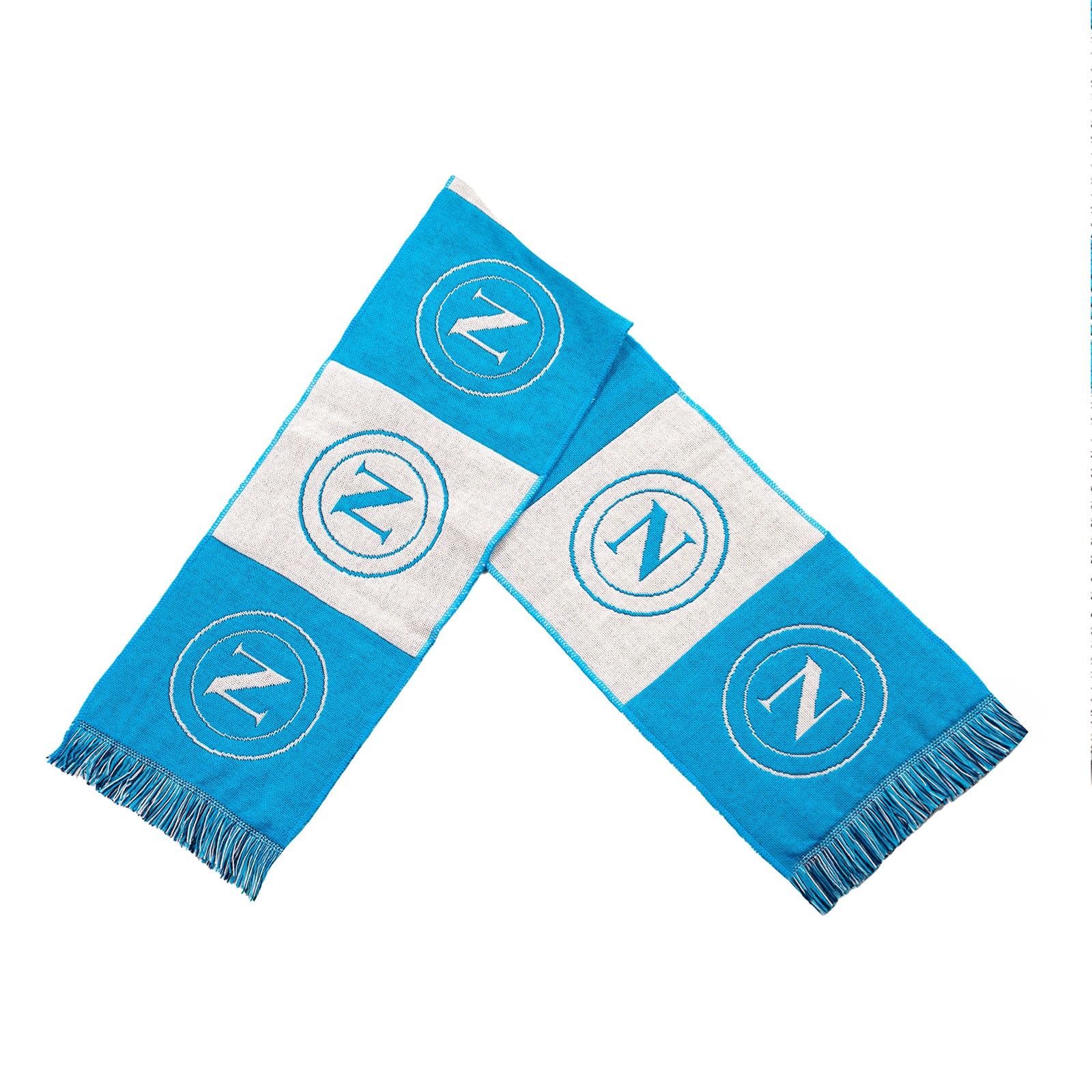 SSC Napoli White/Sky Blue Logo Scarf