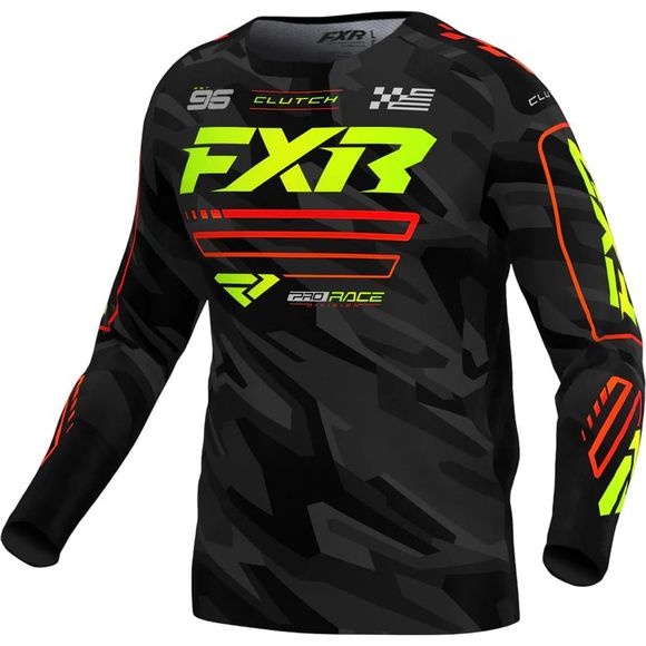 Maillot cross FXR CLUTCH MX 25 2026 - Noir / JauneRef : FXR0853