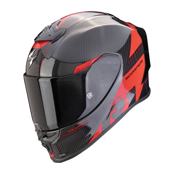 Scorpion Exo EXO R1 EVO CARBON AIR full face helmet - RALLY - Black / RedRef: Sc0992-C145
