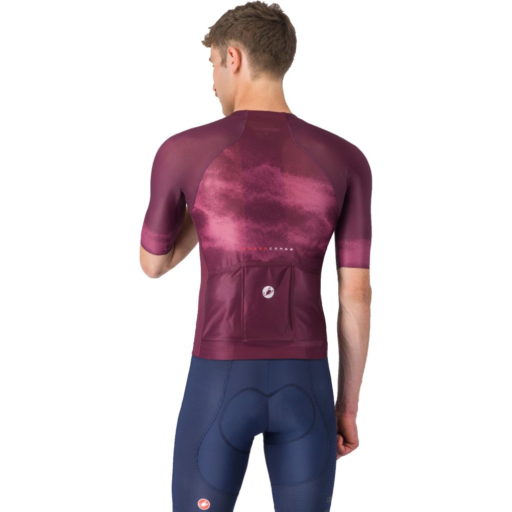 Castelli Climber's A/C Jersey Men - deep bordeaux/white 625