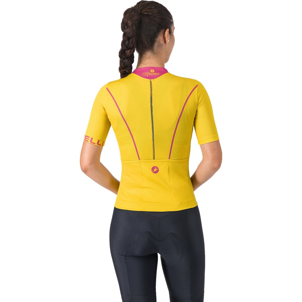 Castelli Anima Flow Jersey Women - mango mojito/violet pink 712