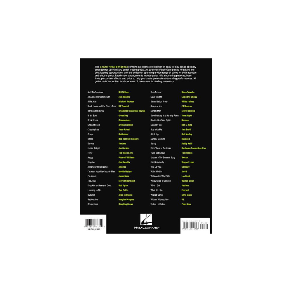 Hal Leonard Looper Pedal Songbook – Thomann Ireland