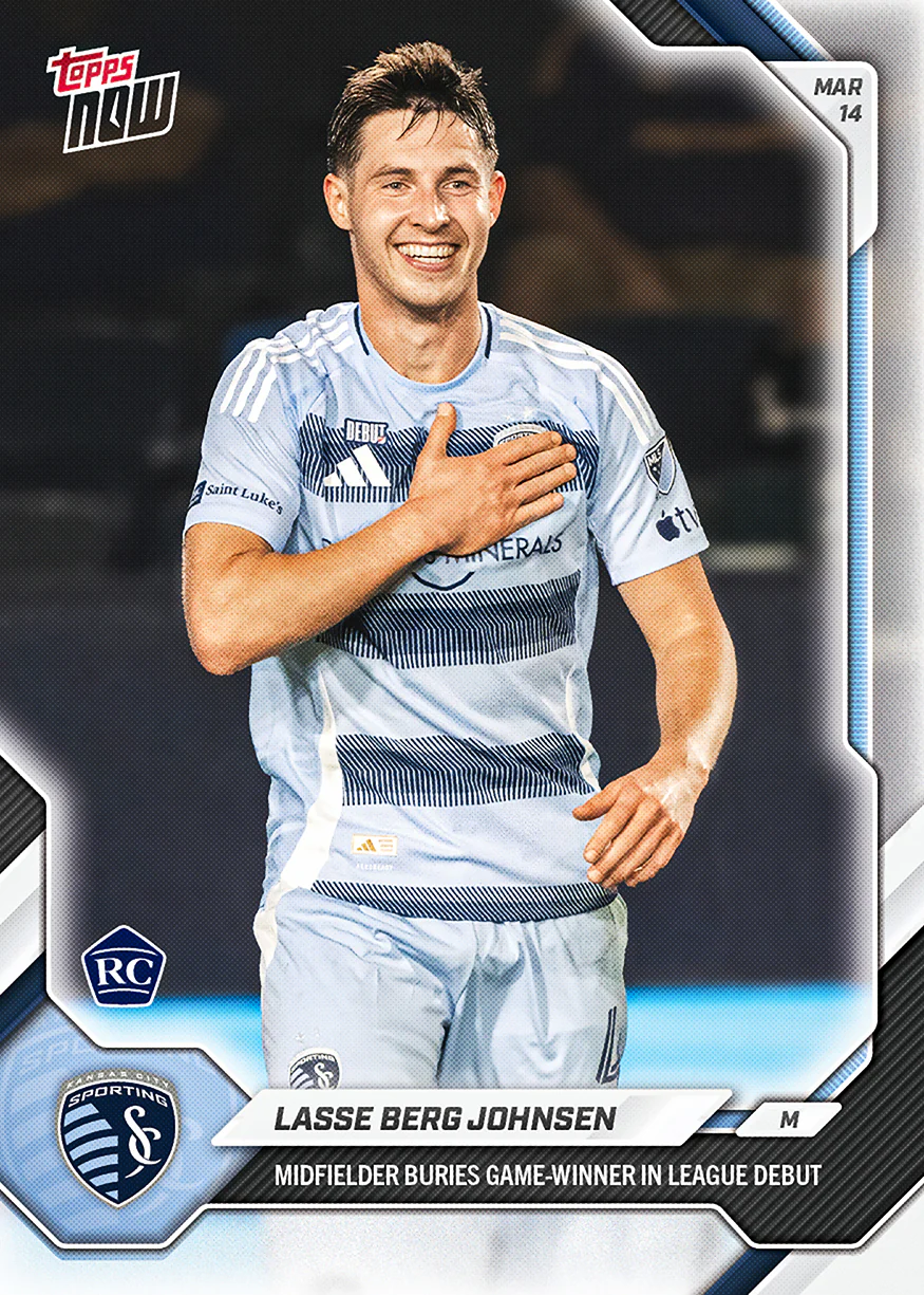 Lasse Berg Johnsen - 2026 MLS Topps NOW® - Card 12 - PR: 213