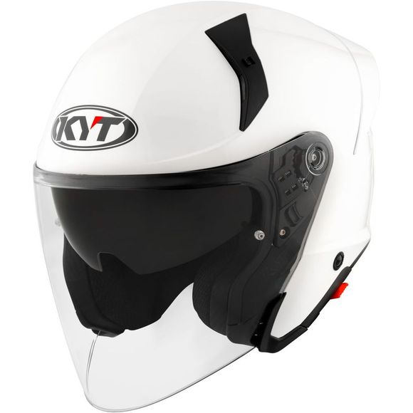 KYT TTR-JET Open Face Helmet - PLAIN - WhiteRef: KYT0136