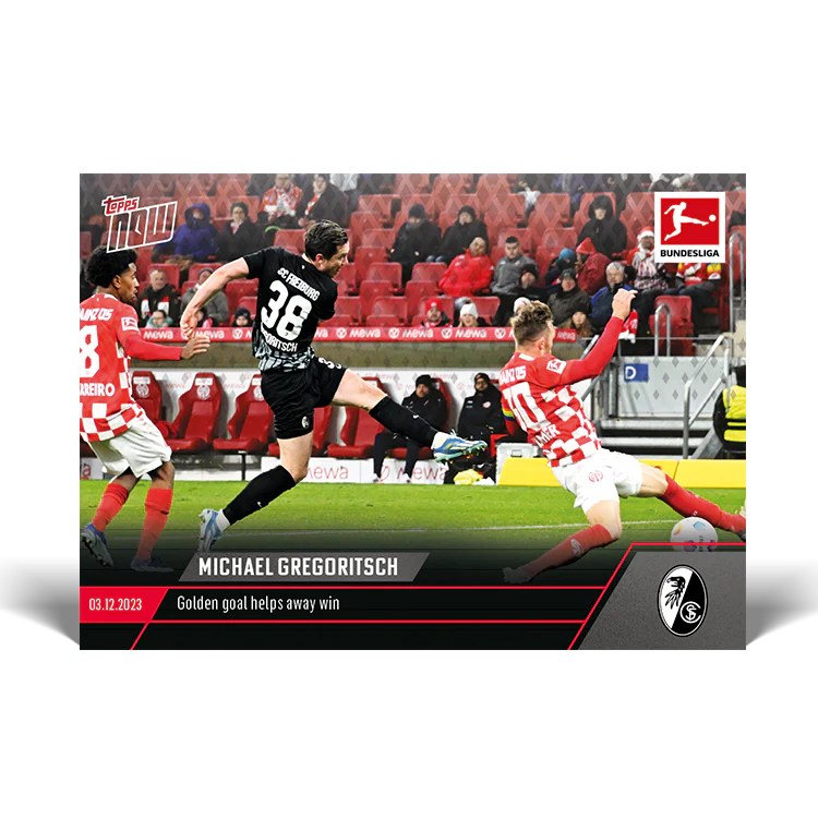 Topps UK - Michael Gregoritsch - Golden goal helps away win - Bundesliga TOPPS NOW® Card #78