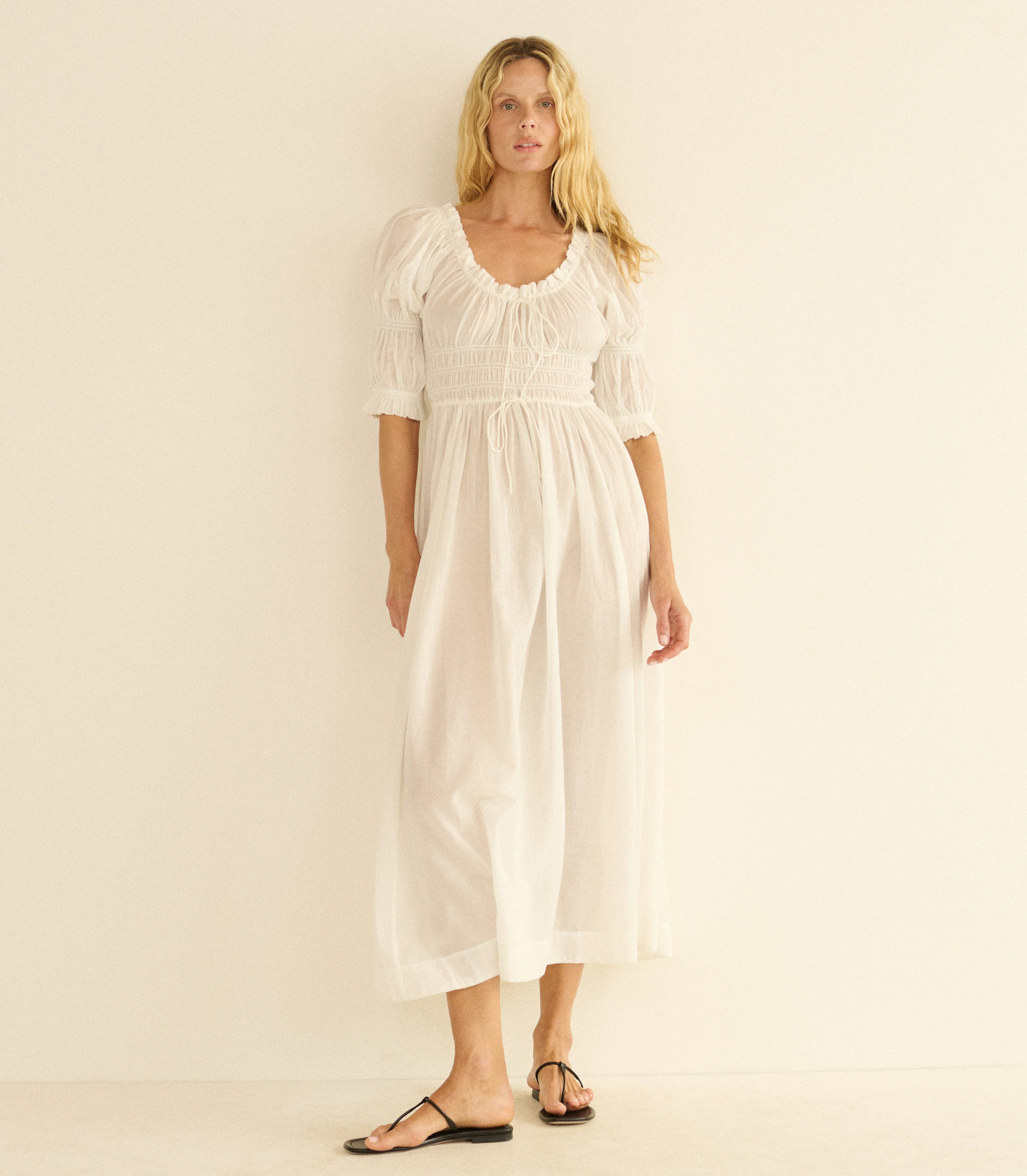 Ischia Maxi Dress - Salt