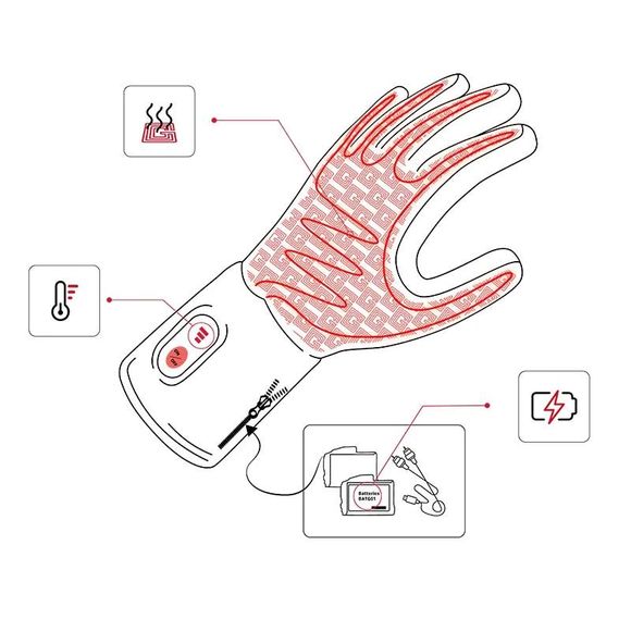Heated Glove Liners G-HEAT - BlackRef: GH0003