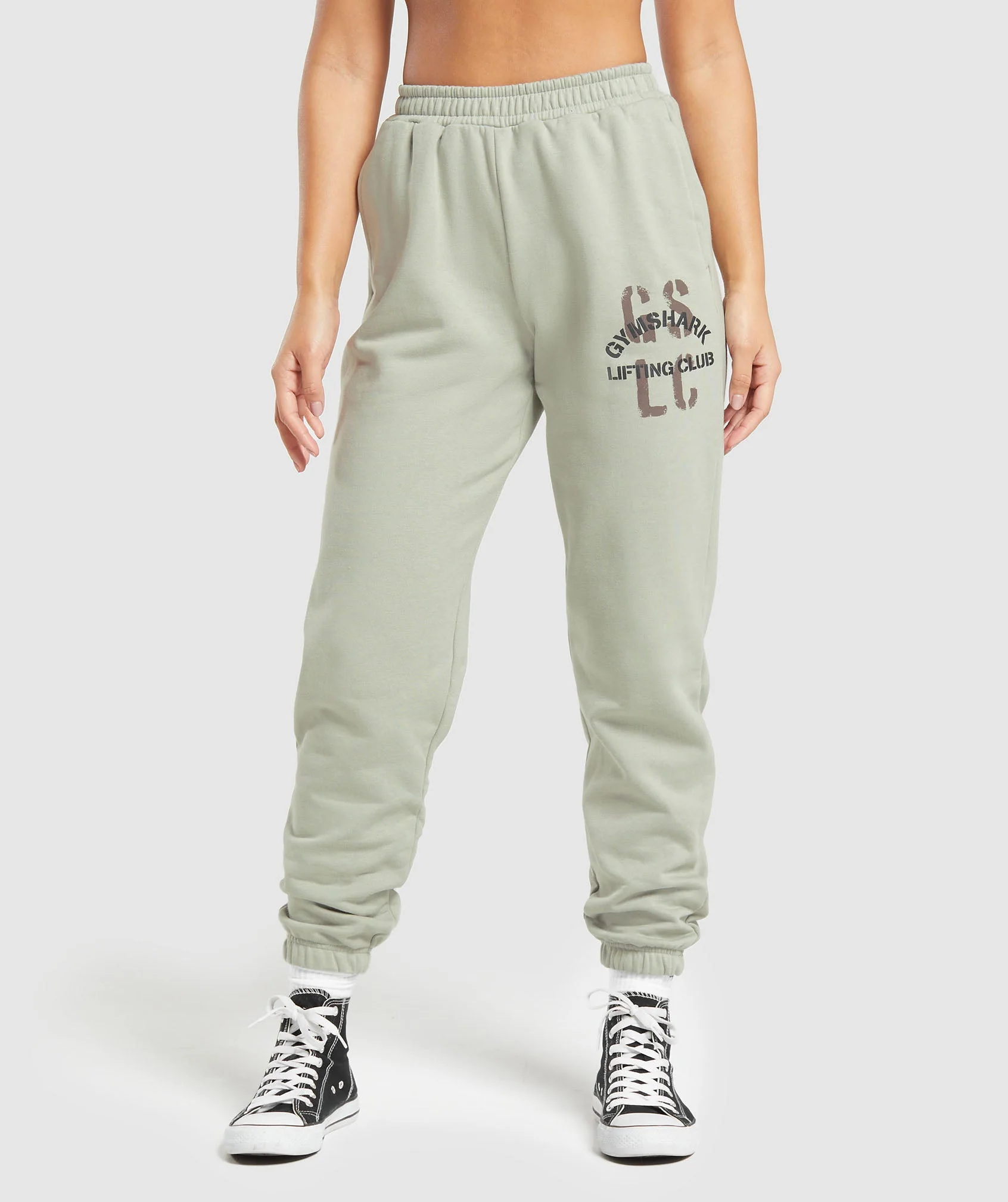 Built Graphic Joggers Stone Grey