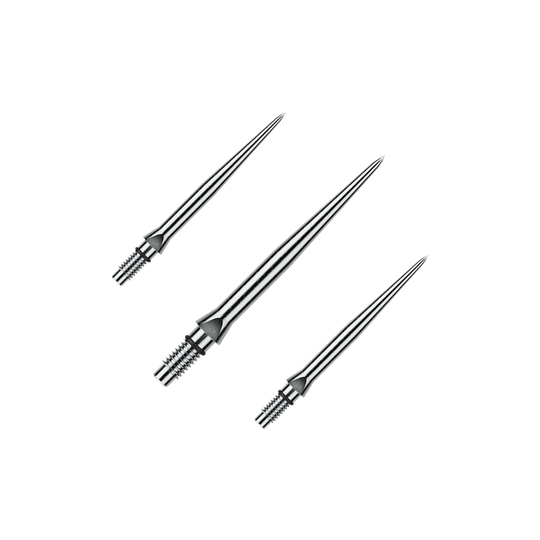 Winmau Switch Point Smooth steel dart tips - Silver Effect