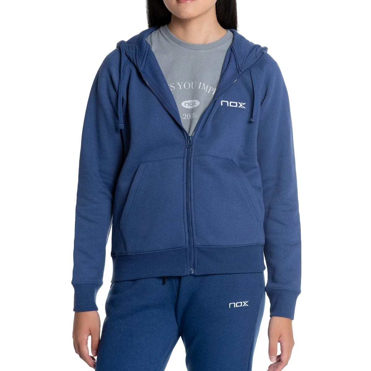 HOODIE NOX BASIC NAVY BLUE WOMAN T21HSUCAAZM