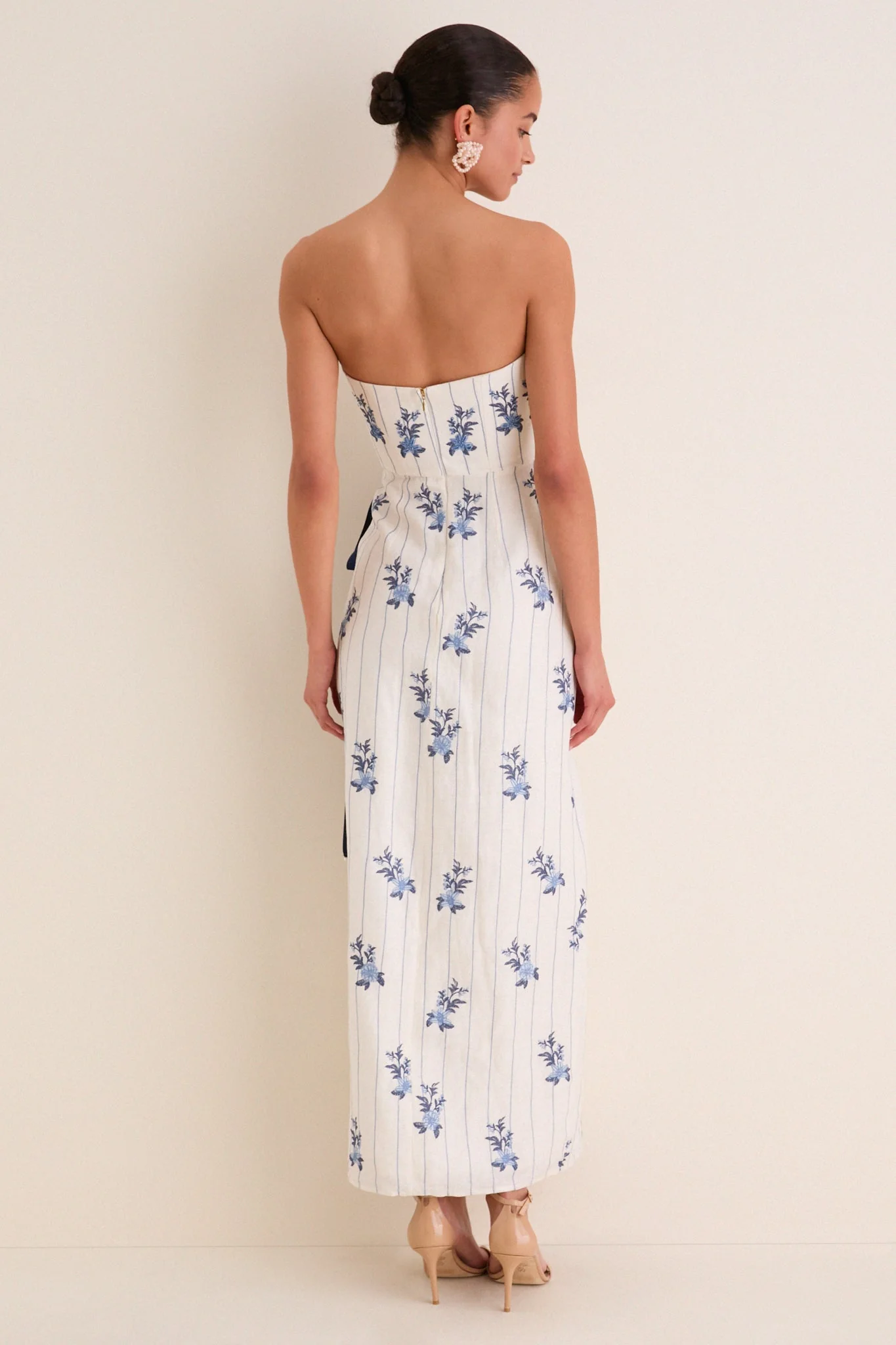 Valle Cinefila Strapless Maxi Dress