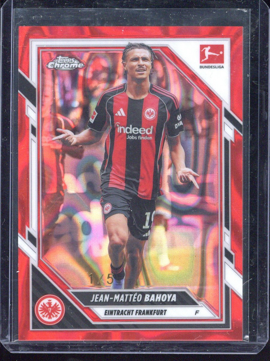 2025-26 Topps Chrome Bundesliga Jean Matteo Bahoya /5