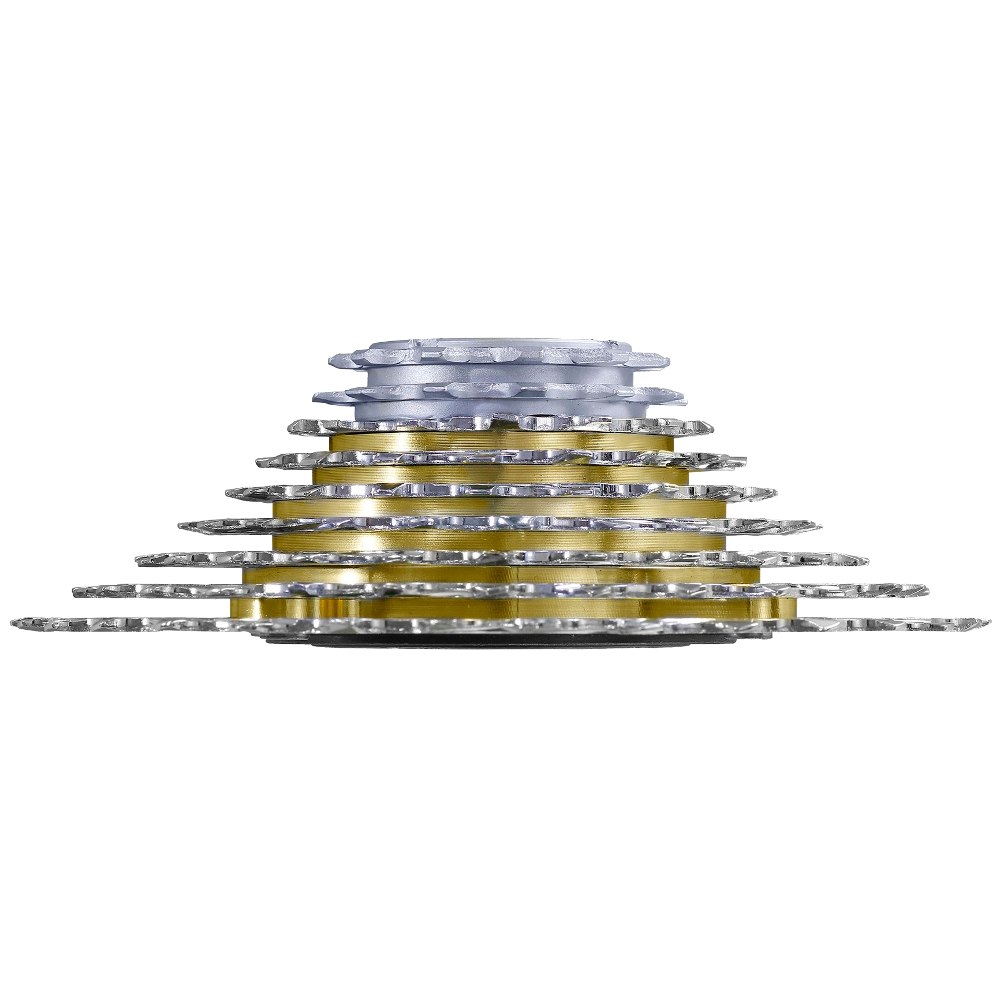 SunRace MFEX9 E-Bike Freewheel Cassette 9-speed - 11-32 - chrome plated / gold