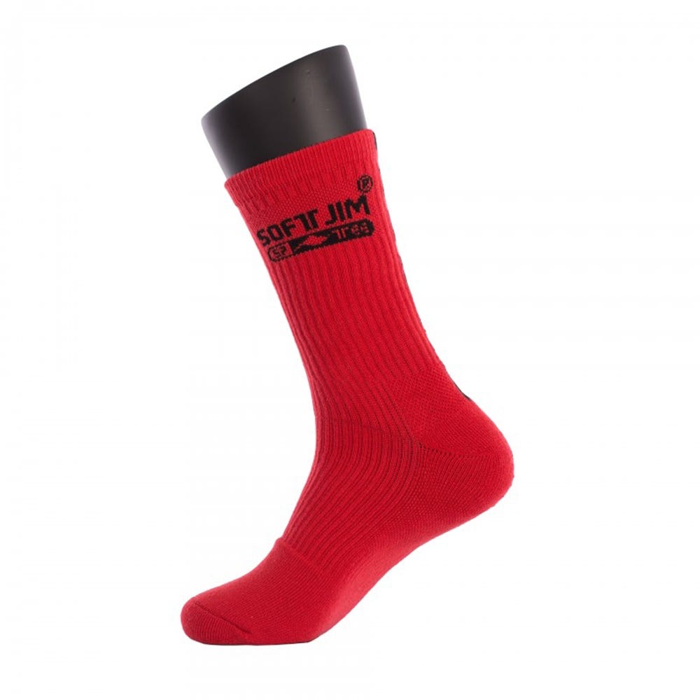 SOFTJIM PREMIUM SOCKS RED/BLACK