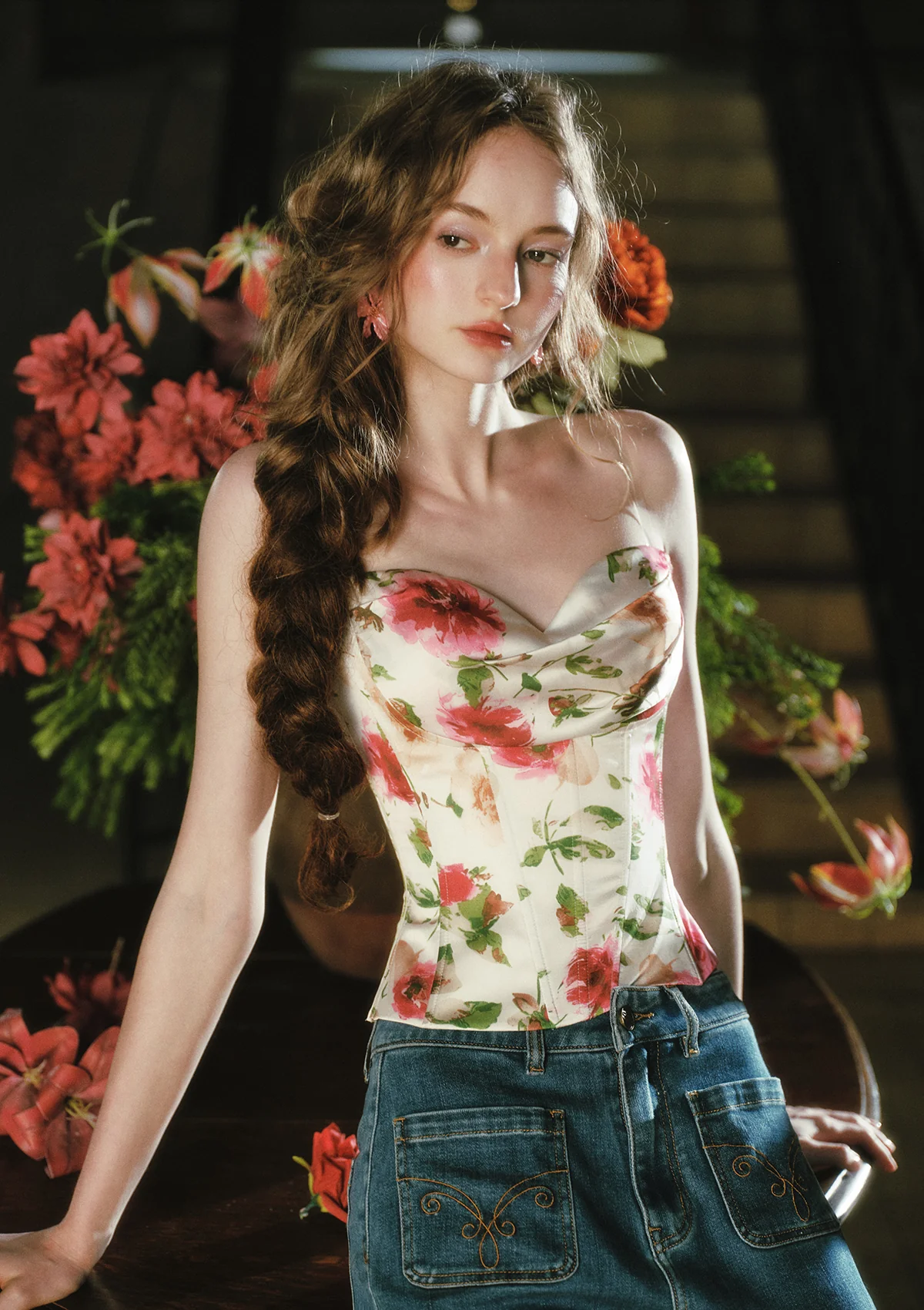 Corn Poppy Corset