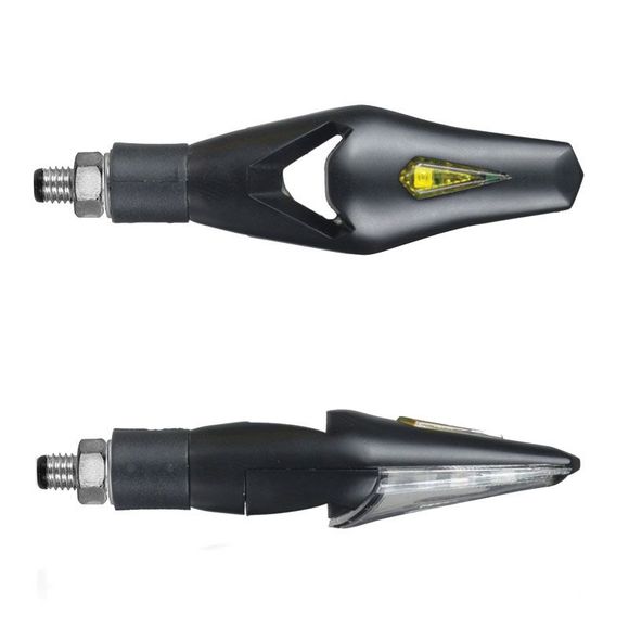 Clignotant Chaft HECKER LED (La paire) Universel - Carbone / GrisRef : CH0474