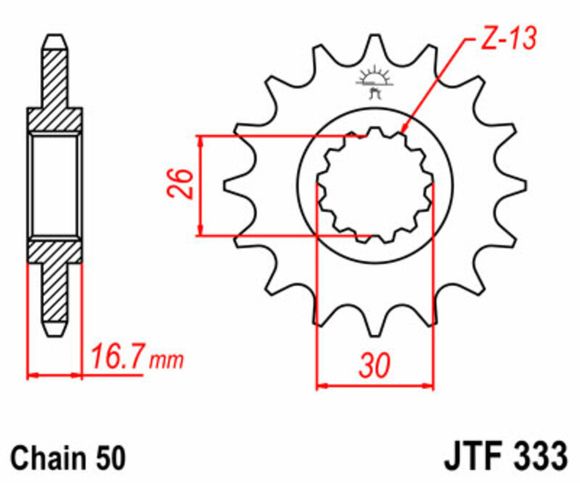 JT. Standard steel 333 - 530Ref: JTC01388A / 1077355002