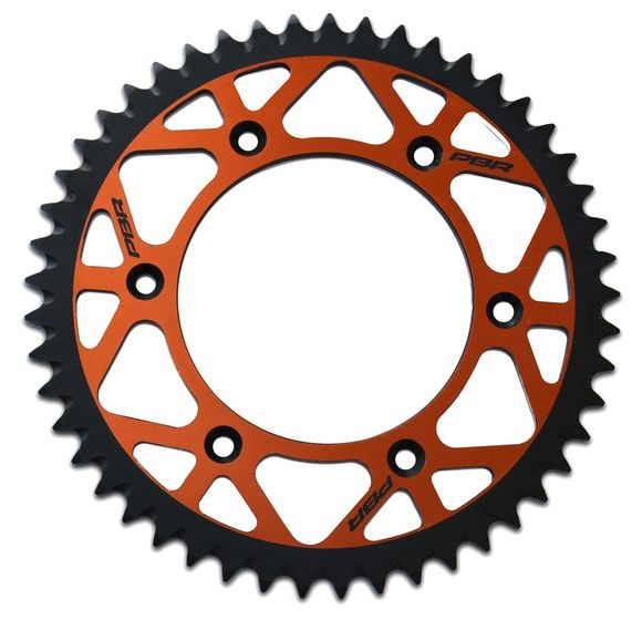 Couronne PBR Twin Color aluminium ultra-light anti-boue anodisé dur 899 - 520Ref : PBR01294A / 1096614003