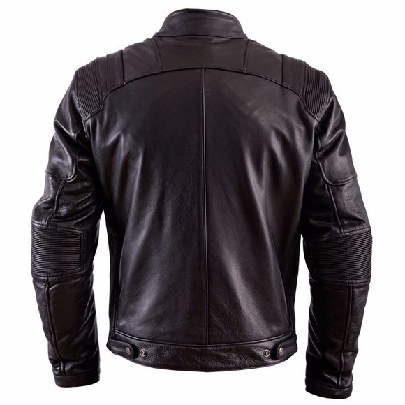 Helstons TRUST Motorcycle Jacket - PLAIN Leather - BlackRef: HS0473