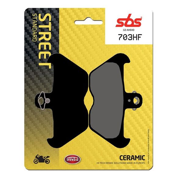 SBS 703HF Organic Front Brake PadsRef : 703HF / 703000