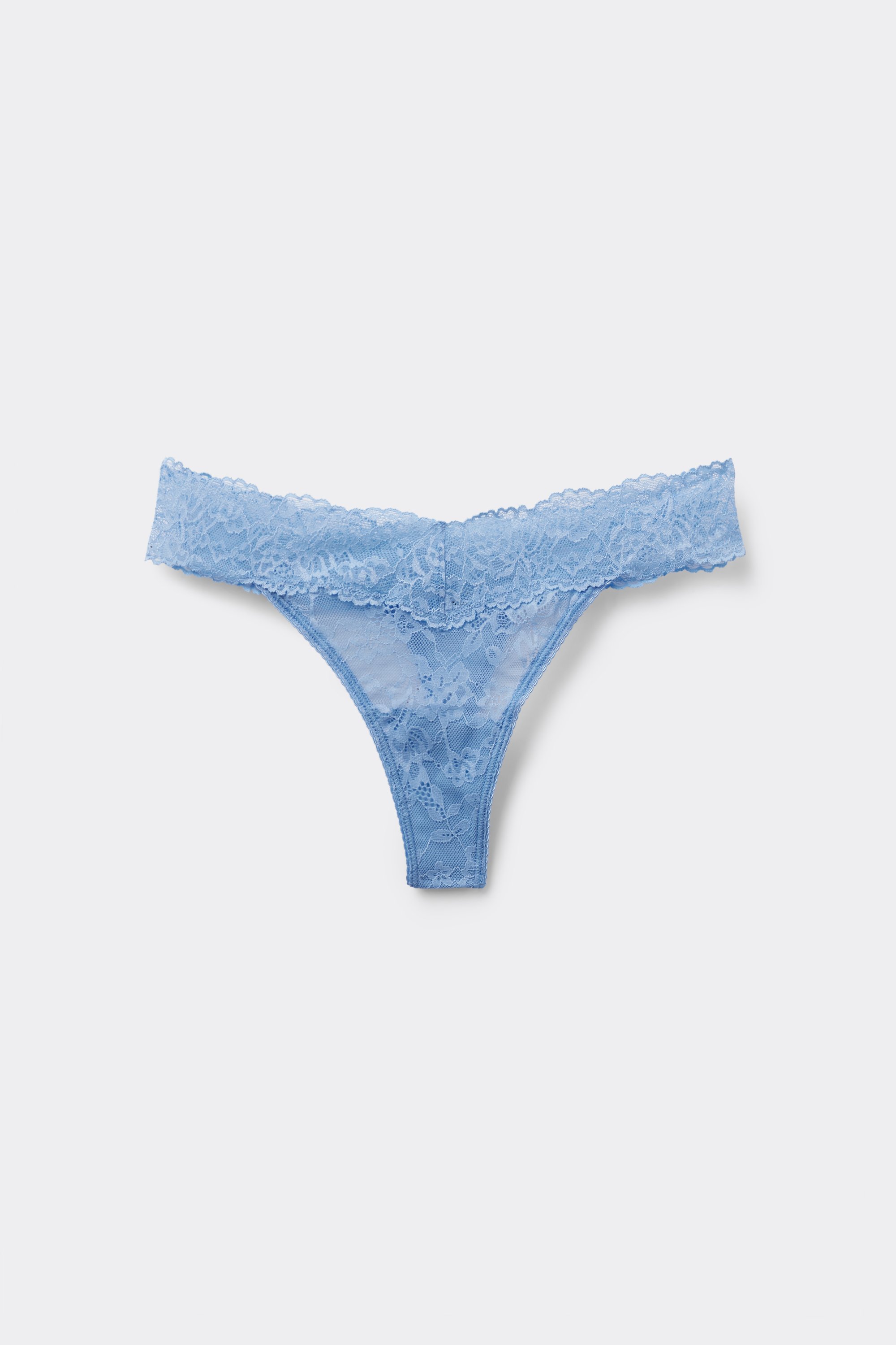 High-Cut Recycled Lace G-String