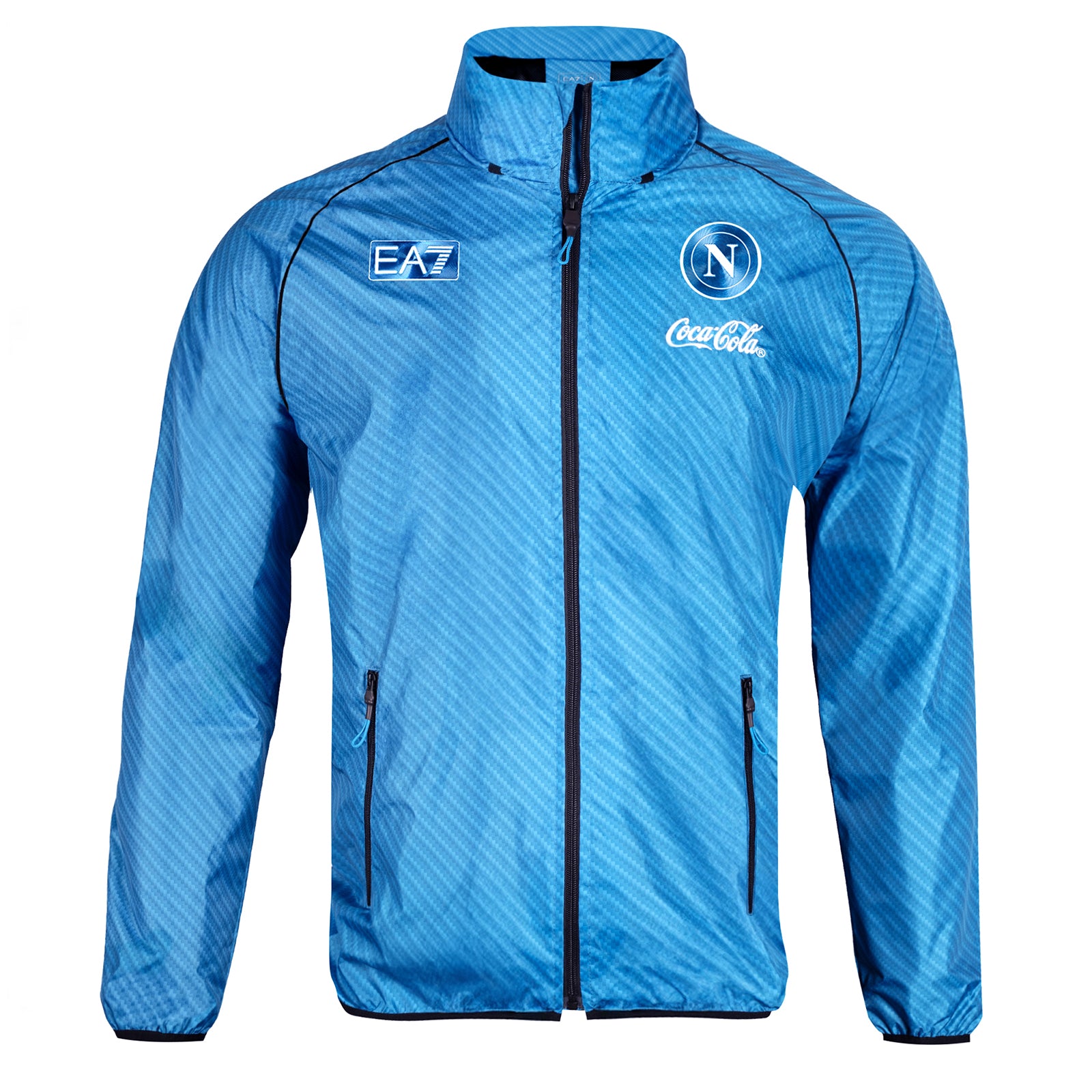 SSC Napoli Sky Blue Full Zip Windbreaker Jacket 2025/2026