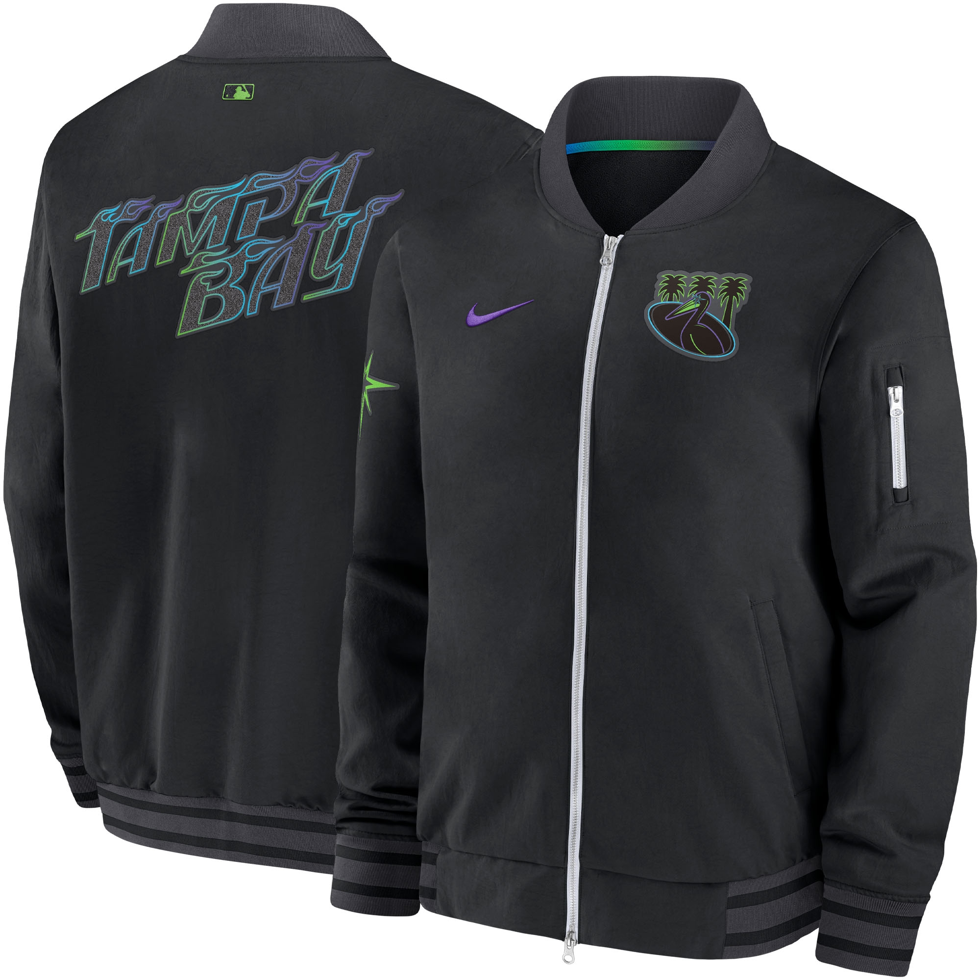 Tampa Bay Rays 2024 City Connect MLB Authentic Nike Bomber Jacket