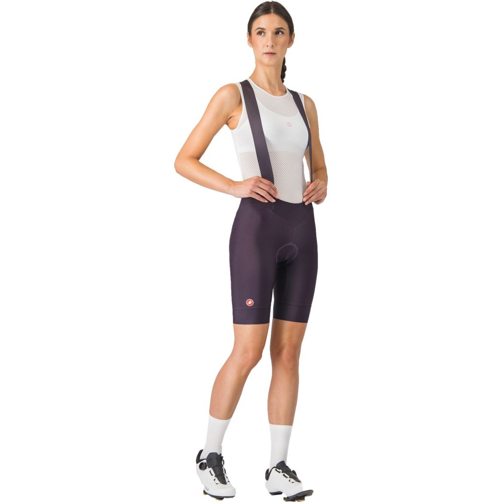Castelli Prima 2 DT Bibshorts Women - dark night shade/deep purple 513