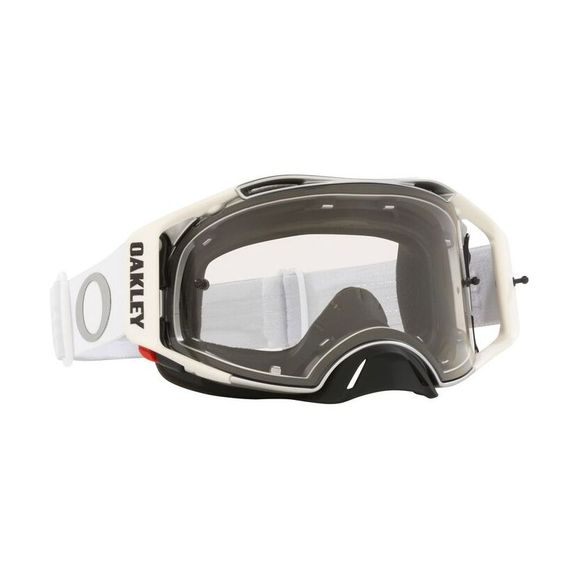 Oakley AIRBRAKE MX TUFF BLOCKS CLEAR SCREEN 2024 cross goggles - WhiteRef : OK1586 / 8007499002