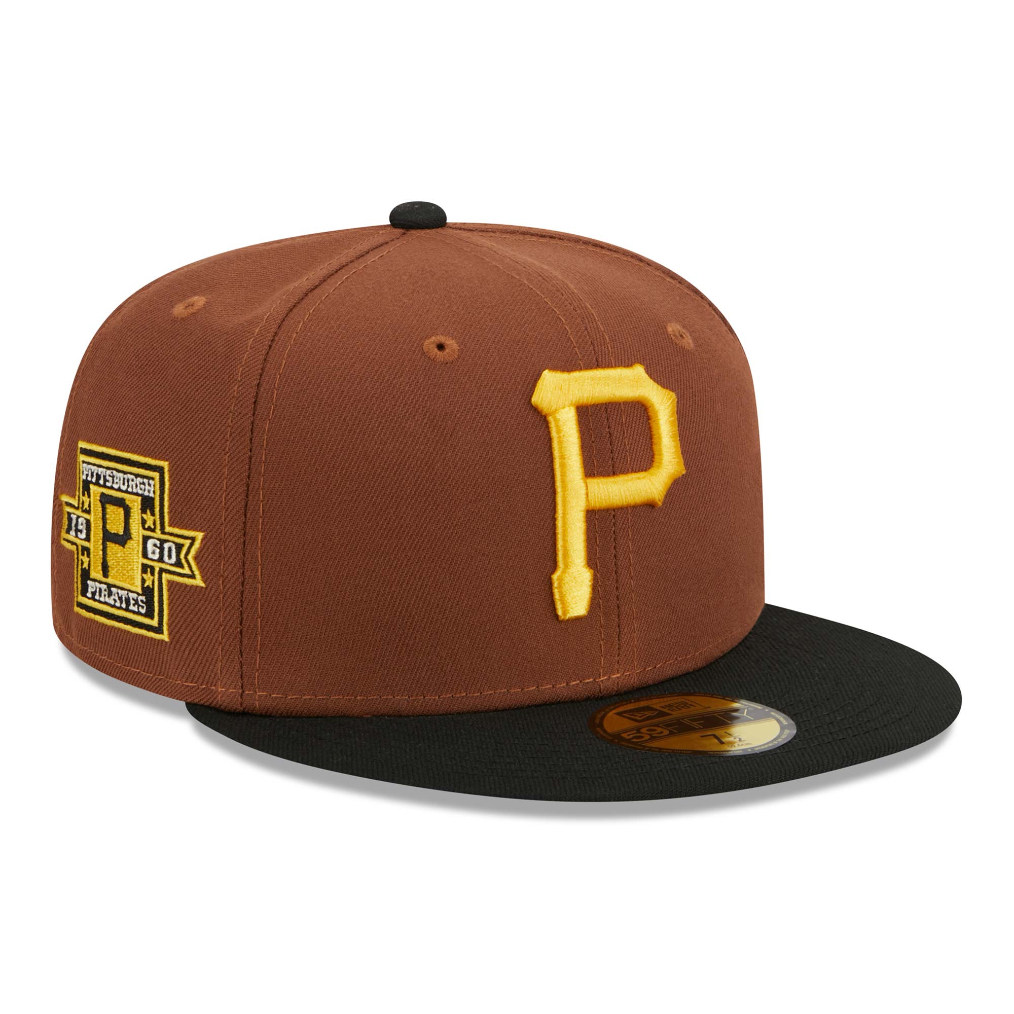 Pittsburgh Pirates Harvest New Era 59FIFTY Fitted MLB Cap Brown
