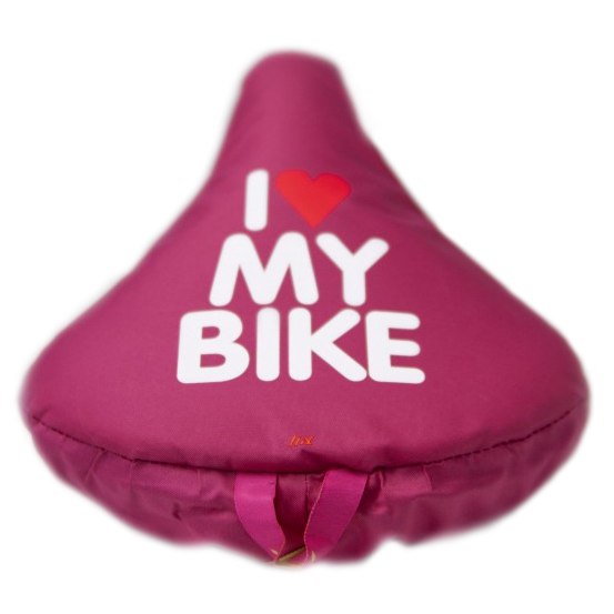 Liix I Love My Bike Saddle Cover - pink