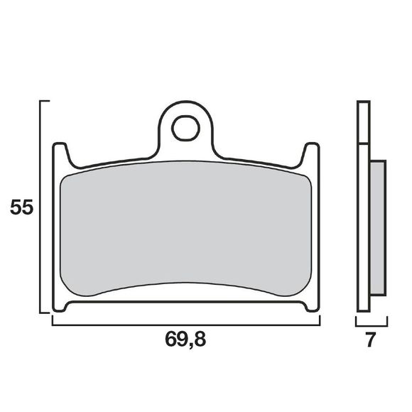 Plaquettes de freins Brembo Sinter Métal Fritté avantRef : 07SU22SA