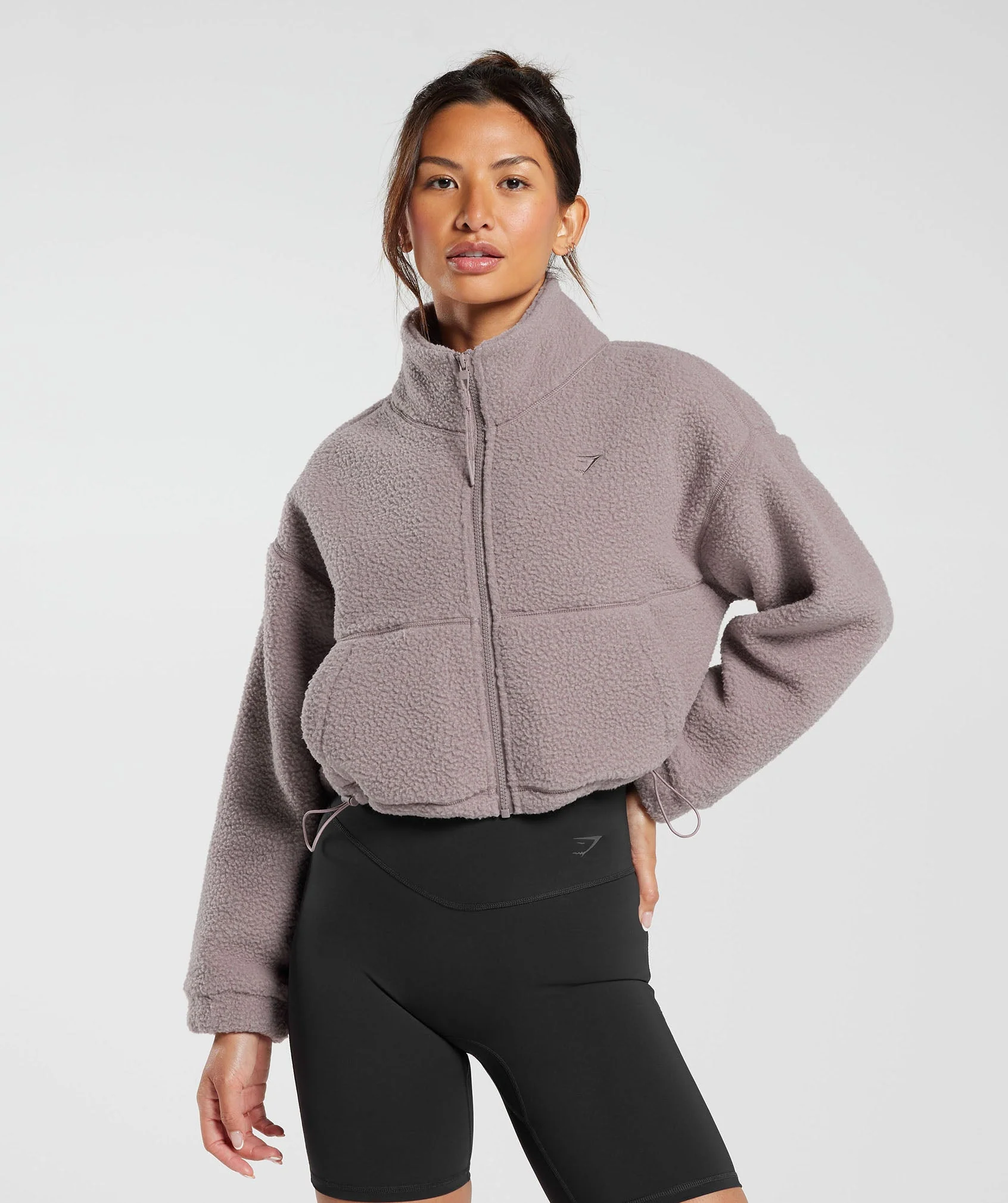 Elevate Fleece Midi Jacket Washed Mauve