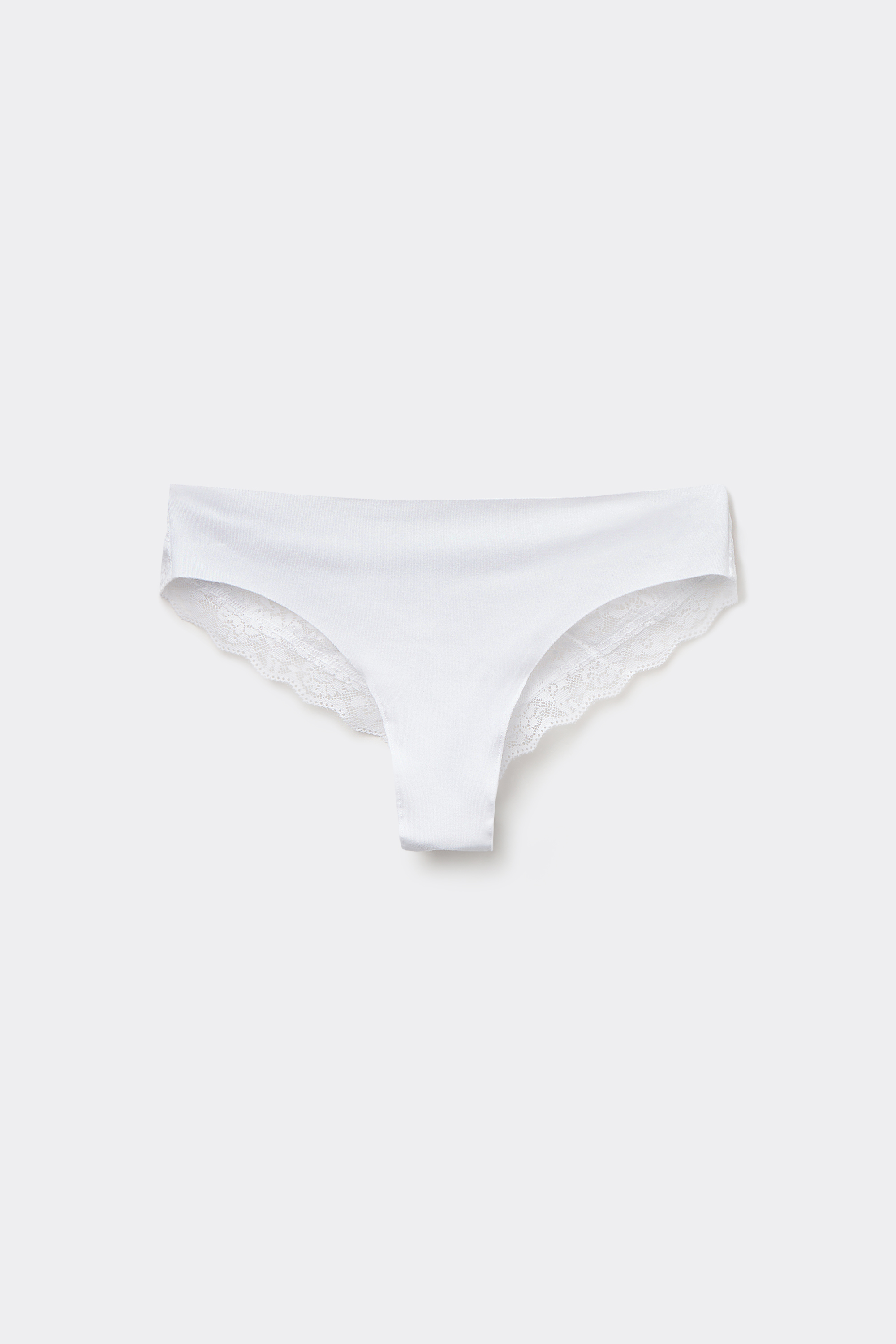 Laser Cut Organic Cotton and Recycled Lace Brazilian Briefs