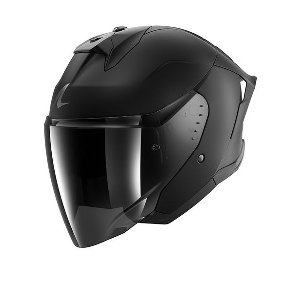 Shark SKWAL JET CUP DARK SHADOW MAT Open-Face Helmet - BlackRef: SH1871