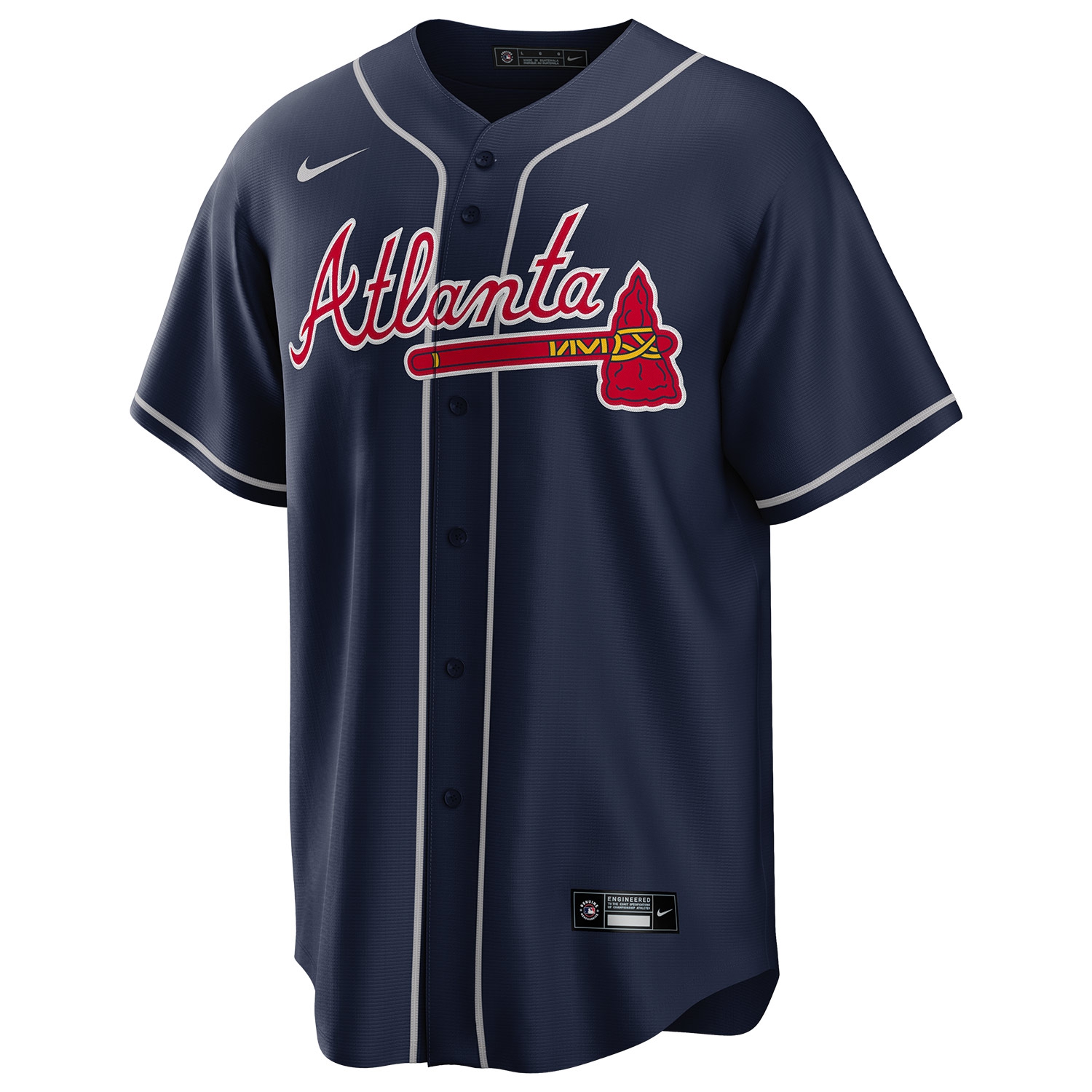 Ronald Acuña Jr. #13 Atlanta Braves Nike MLB Jersey Navy