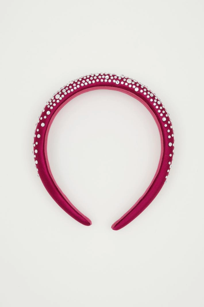 Rhinestone headband - FUCHSIA
